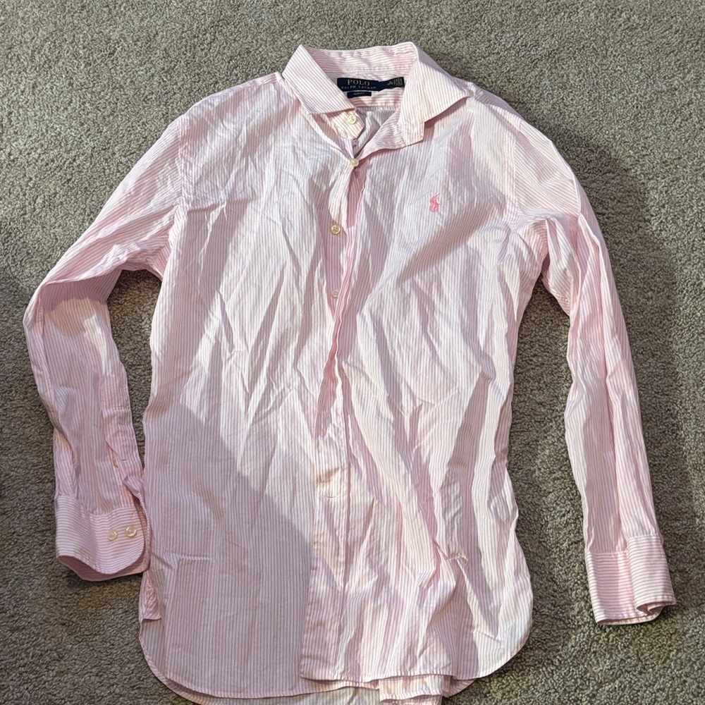 Ralph Lauren Light Pink Striped Shirt
